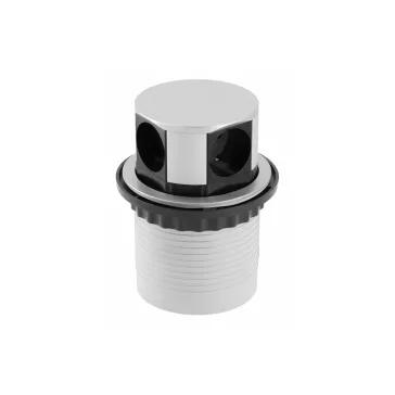 GTV pultba süllyeszthető konnektor, 4db 230V-os dugalj 100mm átmérő 1.5m kábellel, műanyag, ezü