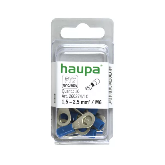 Haupa Szemes saru szigetelt KSZ6 H-260274/10 SmallPack, (10db/bliszter) Haupa Szemes saru szigetelt KSZ6 H-260274/10 SmallPack, (10db/bliszter)