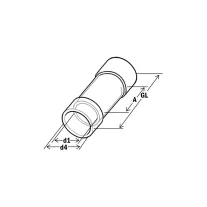   Haupa Toldó hüvely 1,5-2,5/22,7mm KTH 260352/10 SmallPack, (10db/bliszter)
