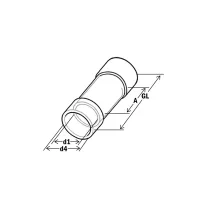   HAUPA 363502/10 Toldó hüvely 1,5-2,5 SmallPack, (10db/bliszter)
