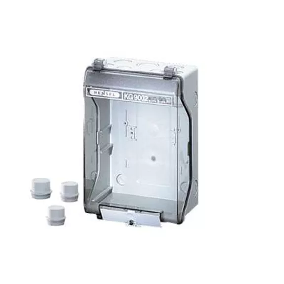 Hensel KG 9002 Üres készülékdoboz, beépített szerelőlappal, 89mm-es tartósínnel Hensel KG 9002 Üres készülékdoboz, beépített szerelőlappal, 89mm-es tartósínnel