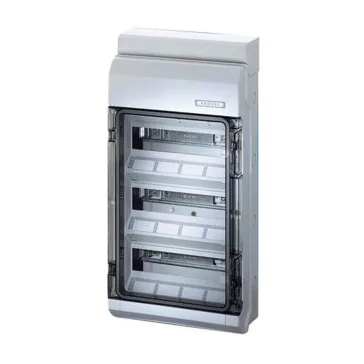   Hensel KV 8336 Kisautomata doboz IP65, 3 x 12 osztásegység, N+PE kapocs nélkül