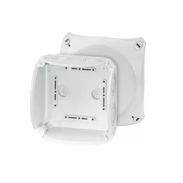   Hensel KF 0600 G Időjárásálló kábelösszekötő doboz, szürke 130x130x77mm IP65