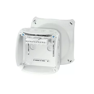   Hensel KF 0604 G Időjárásálló kábelösszekötő doboz, szürke 130x130x77mm