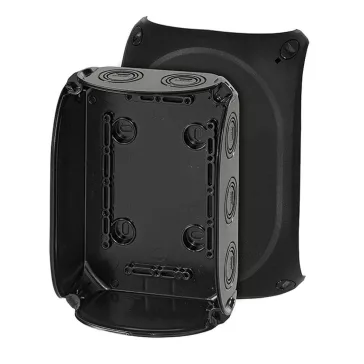   Hensel KF 1000 B Időjárásálló kábelösszekötő doboz, fekete 180x130x77mm IP65