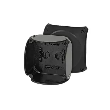   Hensel KF 0400 C Időjárásálló kábelösszekötő doboz, fekete 104x104x70mm IP65