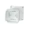 Hensel KF 0600 H Időjárásálló kábelösszekötő doboz, szürke 130x130x77mm IP65