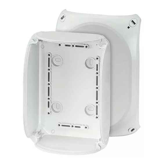 Hensel KF 1000 H Időjárásálló kábelösszekötő doboz, szürke 130x130x77mm IP65 Hensel KF 1000 H Időjárásálló kábelösszekötő doboz, szürke 130x130x77mm IP65
