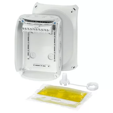   Hensel WP 1006 G Vízálló kábelösszekötő doboz kiöntőmasszával, szürke 180x130x77mm