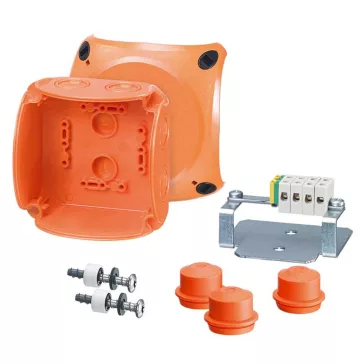   Hensel FK 0402 kábelösszekötő doboz - funkciómegtartással (E30, E90) tűzálló 104x104x70mm