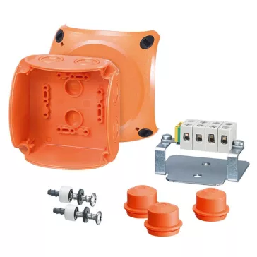   Hensel FK 0404 kábelösszekötő doboz - funkciómegtartással (E30, E90) tűzálló 104x104x70mm