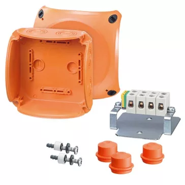   Hensel FK 0606 kábelösszekötő doboz - funkciómegtartással (E30, E90) tűzálló 130x130x77mm