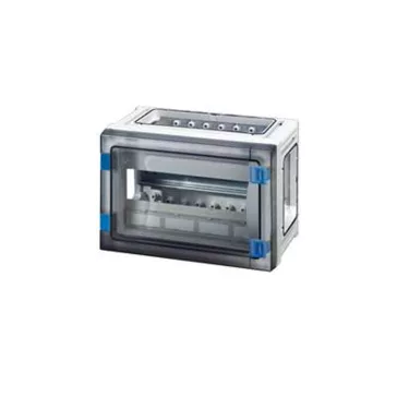   Hensel FP 1101 kismegszakító szekrény átlátszó ajtóval, 12 osztásegységig, 4 db szekrényösszekötővel, kapcsok nélkül