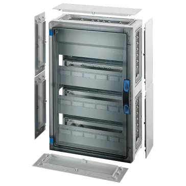   Hensel FP 1418 kismegszakítós szekrény 51 osztásegységig, zárólap készlettel, Fixconnect kapocstechnika PE és N kapcsokhoz, 6 db szekrényösszekötővel