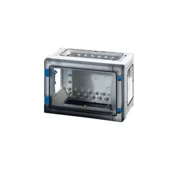   Hensel FP 0100 üres szekrény átlátszó ajtóval, 4 db szekrényösszekötővel, IP65