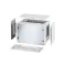 Hensel FP 0121 üres szekrény teli ajtóval, 4 db szekrényösszekötővel, zárólap készlettel, IP65