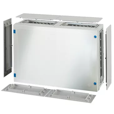   Hensel FP 0421 üres szekrény teli ajtóval, 6 db szekrényösszekötővel, zárólap készlettel, IP65