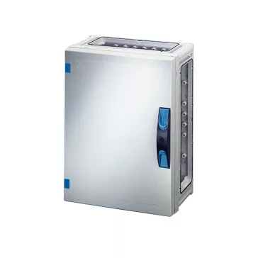   Hensel FP 0250 üres szekrény teli ajtóval, 4 db szekrényösszekötővel, kézi működtetésű ajtózárral, IP65
