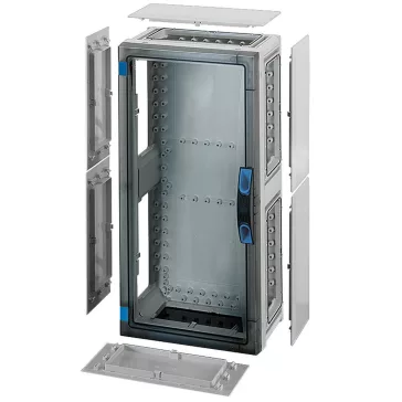   Hensel FP 0341 átlátszó ajtóval, 6 db szekrényösszekötővel, kézi működtetésű ajtózárral, zárólap készlettel