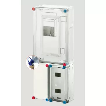   Hensel HB3000FF8-E Basic fogyasztásmérő szekrény EON területre IP 54, 1/3 fázisú egy mérős általános, földkábeles készülékezhető