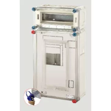   Hensel HB3012F-E Basic fogyasztásmérő szekrény EON területre IP 54, 1/3 fázisú egy mérős általános, 1x12 modul felül