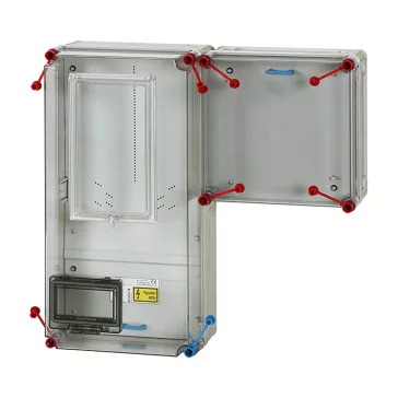   Hensel HB30VM-U 1 és 3 fázisú egy mérőhelyes fogyasztásmérő szekrény vezérelt / H-tarifás méréshez, 63A-ig, 1091622