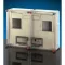 Hensel HB 33K0 BASIC fogyasztásmérő szekrény 2x3 vagy 2x1 fázisú mérőkombináció, beltéri és kültéri alkalmazásra 63A-ig, RAL 7032 műanyag