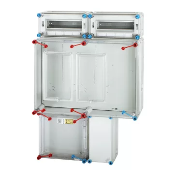   Hensel HB33K024-U 1 és 3 fázisú két mérőhelyes fogyasztásmérő szekrény mindennapszaki (80A) és vezérelt H-tarifa (63A) méréshez, 1091623