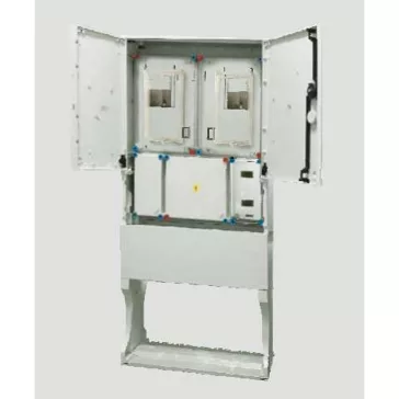   Hensel HB33K0FFEM8-E Basic fogyasztásmérő szekrény EON területre IP 54, 1/3 fázisú két mérős kombinált, leásható készülékezhető