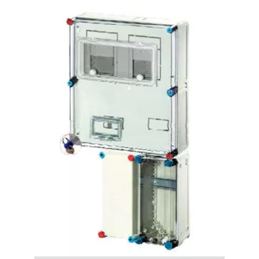   Hensel HB33KAFF-E Basic fogyasztásmérő szekrény EON területre IP 54, 1/3 fázisú két mérős kombinált, földkábeles