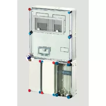   Hensel HB33KAFFF-E Basic fogyasztásmérő szekrény EON területre IP 54, 1/3 fázisú két mérős kombinált, földkábeles