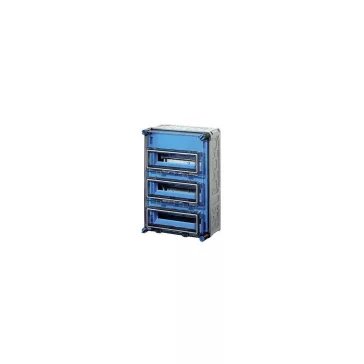   Hensel Mi 71337 kismegszakító szekrény 3x12x18mm osztásegységig, kapcsok nélkül, 3 csapófedéllel