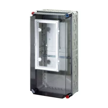   Hensel Mi 72413 fogyasztásmérő szekrény IP54, beépítési mélység 190 mm, plombálható, szabványos fogy.mérő csapóablakkal, lakatzárral