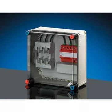   Hensel Mi 75209S B oszt.,max.50mm², DEHNbloc/3 típusú túlfeszültség levezetővel, kábelbevezetés egy oldalról