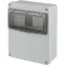 Jangar Üres ipari doboz 180x230x80mm 2-4 modul átlátszó ajtóval, IP65, JG-3518