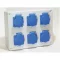 Jangar ipari doboz szerelt, vezeték nélkül, 231x182x85mm 6X(2P+F) IP44, JG-4-6220