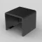 Kopos végzáró idom 20x20mm színes kábelcsatornához,fekete színű, UV-stabil, 8621 FB