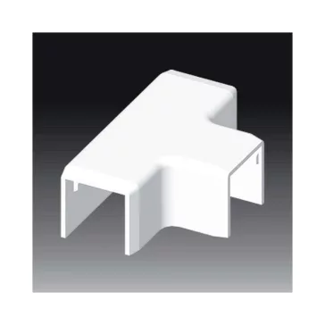   Kopos T-idom 20x20mm-es színes kábelcsatornához, fa imitáció sötét tölgy, 8624 I2