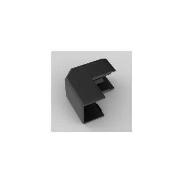   Kopos külső sarok 20x20mm színes kábelcsatornához, fekete színű, UV-stabil, 8626 FB