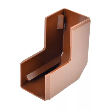   Kopos külső sarok 20x20mm-es színes kábelcsatornához, fa imitáció sötét tölgy, 8626 I2