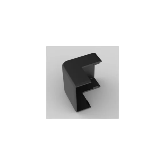 Kopos külső sarok 40x20mm színes kábelcsatornához, fekete színű, UV-stabil, 8636 FB Kopos külső sarok 40x20mm színes kábelcsatornához, fekete színű, UV-stabil, 8636 FB