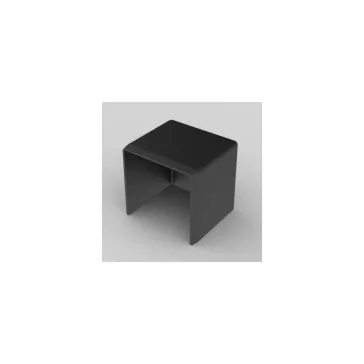   Kopos végzáró idom 40x40mm színes kábelcsatornához, fekete színű, UV-stabil, 8641 FB