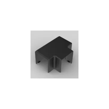   Kopos T-idom 40x40mm színes kábelcsatornához, fekete színű, UV-stabil, 8644 FB
