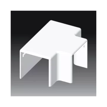   Kopos T-idom 40x40mm-es színes kábelcsatornához, fa imitáció sötét tölgy, 8644 I2