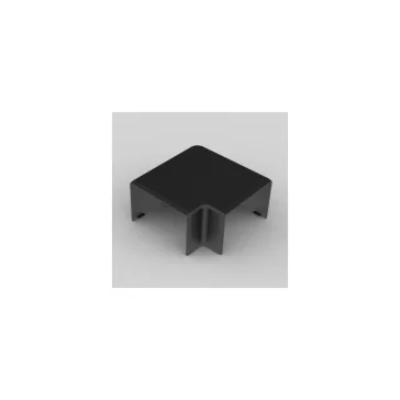   Kopos sík idom 60x40mm színes kábelcsatornához, fekete színű, UV-stabil, 8653 FB