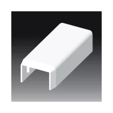   Kopos végzáró idom bepattintható kábelcsatornához, műanyag, 15X10mm, fehér, 8681 HB