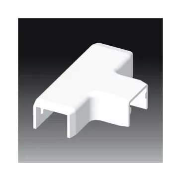   Kopos T-idom 18x13mm-es színes kábelcsatornához, fa imitáció sötét tölgy, 8734 I2
