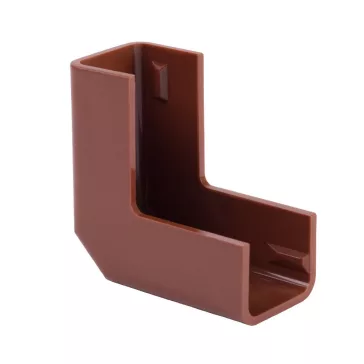   Kopos külső sarok 18x13mm-es színes kábelcsatornához, fa imitáció sötét tölgy, 8736 I2