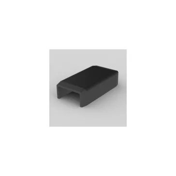   Kopos illesztéstakaró 20x10mm színes kábelcsatornához, fekete színű, UV-stabil, 8922 FB