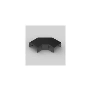  Kopos sík idom 20x10mm színes kábelcsatornához, fekete színű, UV-stabil, 8923 FB